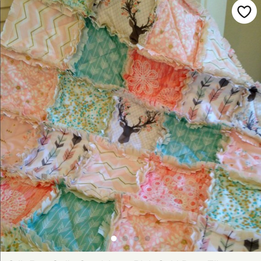 Crib/Toddler Rag Quilt - Picture 5 of 5